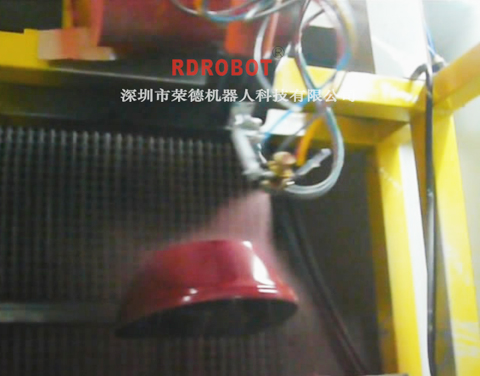 摩托车后备箱机器人喷漆