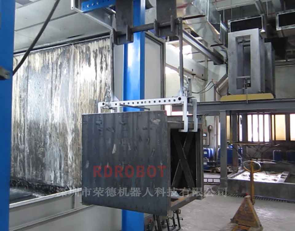 LED设备框架自动喷漆机器人