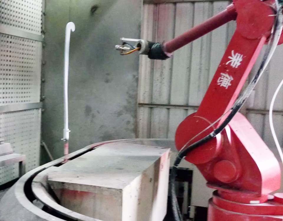 曲(棒)球杆喷漆机械手