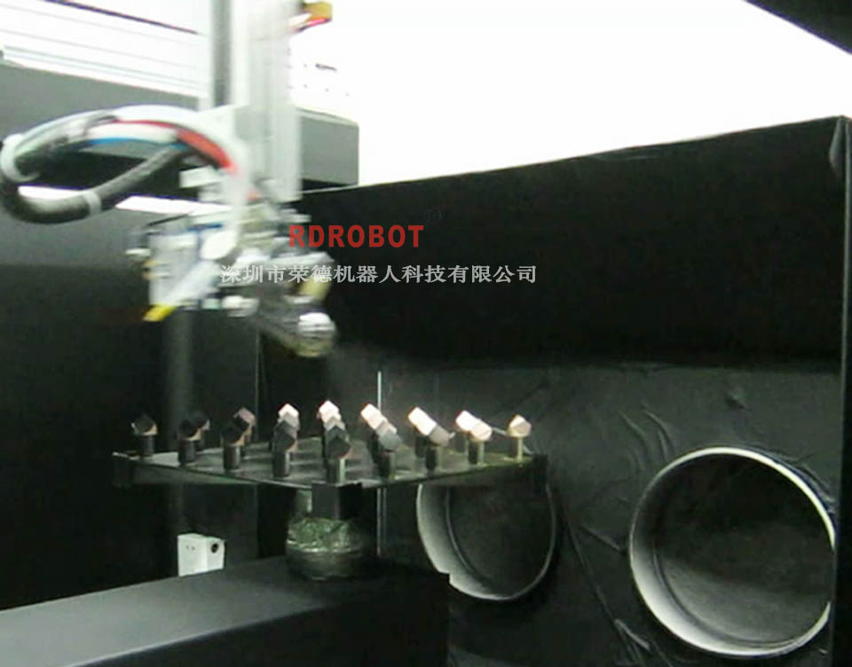 菱形玻璃制品自动喷漆设备