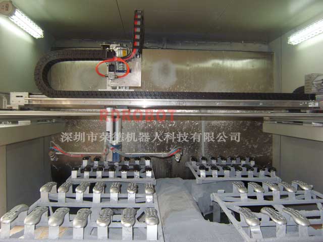 遥控器外壳自动喷漆线